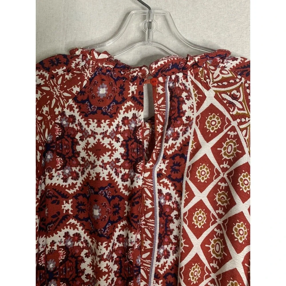 Hayden Girls Maxi Dress Girls XL Red Patchwork Paisley Boho Cottagecore Layering